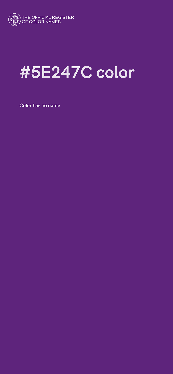 #5E247C color image