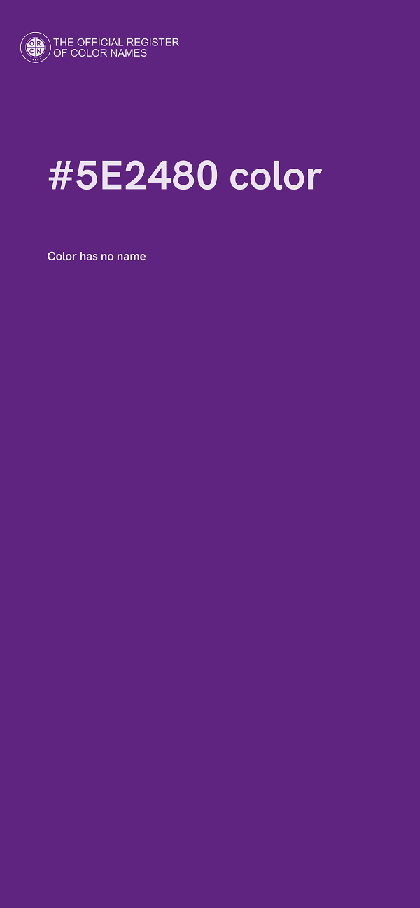 #5E2480 color image