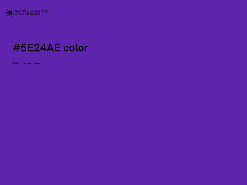 #5E24AE color image