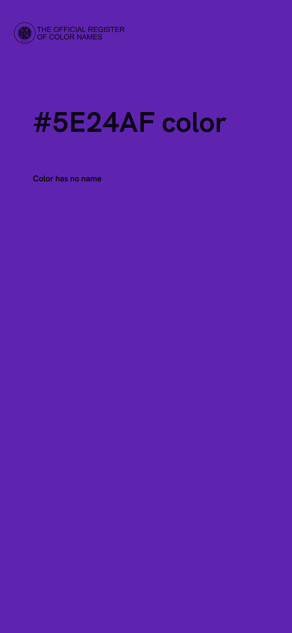 #5E24AF color image