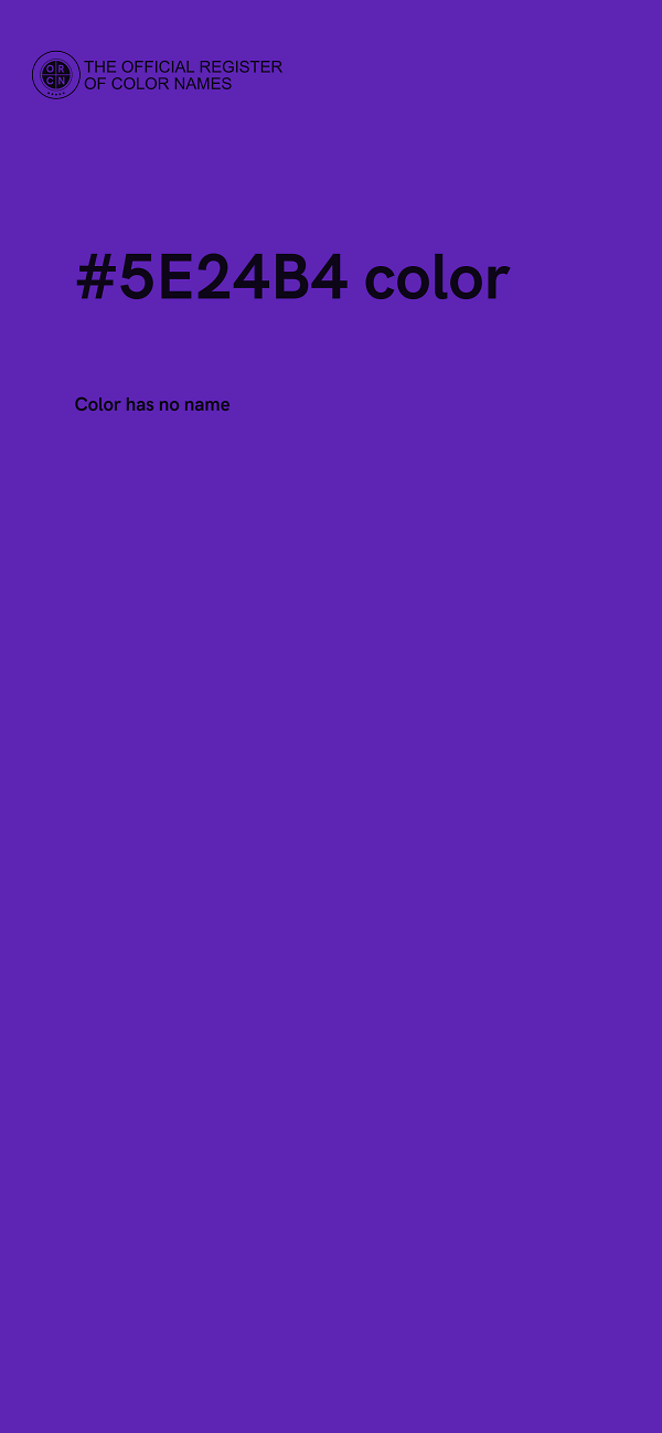 #5E24B4 color image