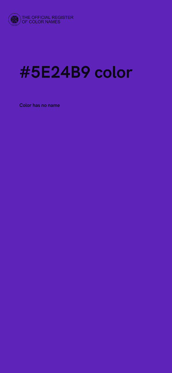 #5E24B9 color image