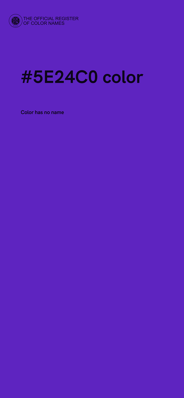 #5E24C0 color image