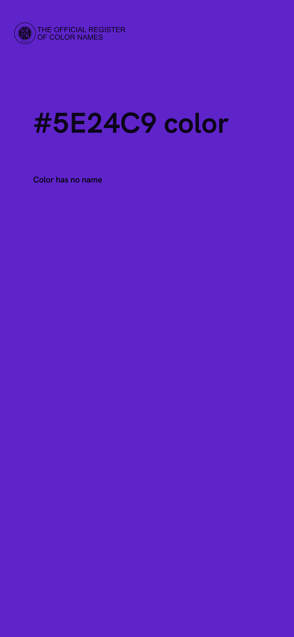 #5E24C9 color image