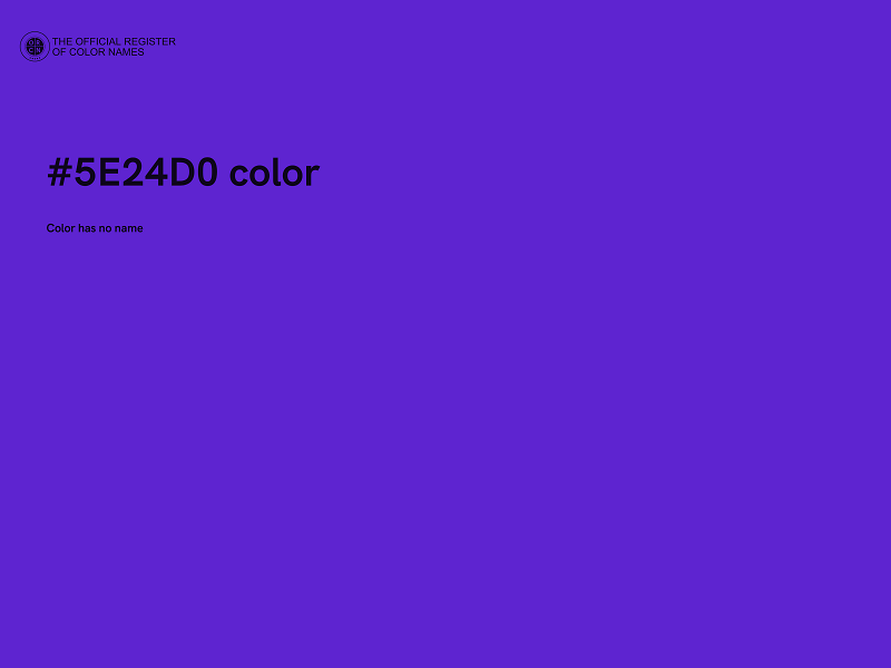 #5E24D0 color image