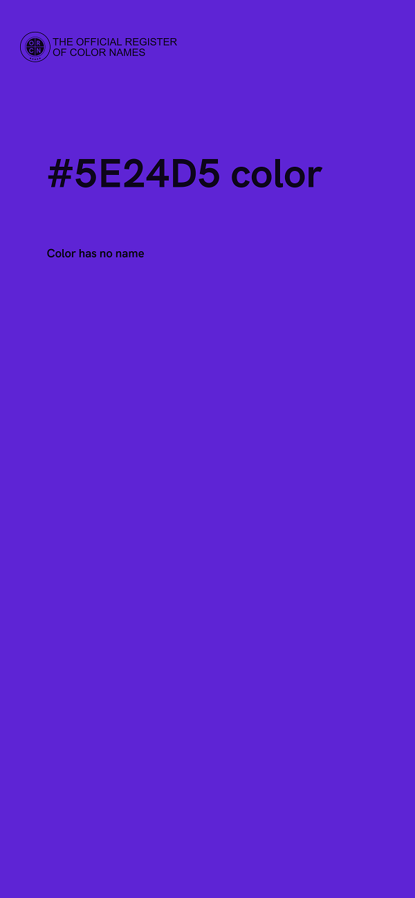 #5E24D5 color image