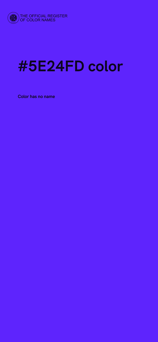 #5E24FD color image