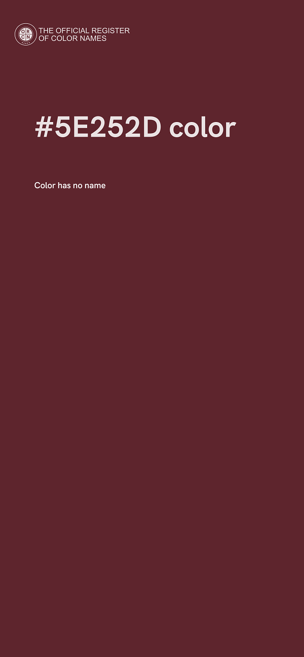 #5E252D color image
