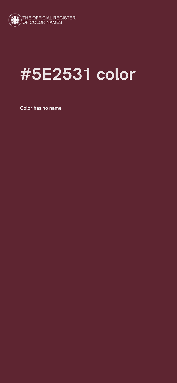 #5E2531 color image