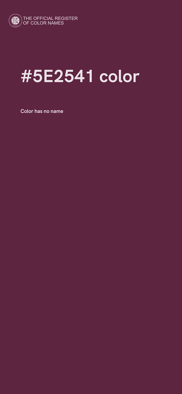 #5E2541 color image