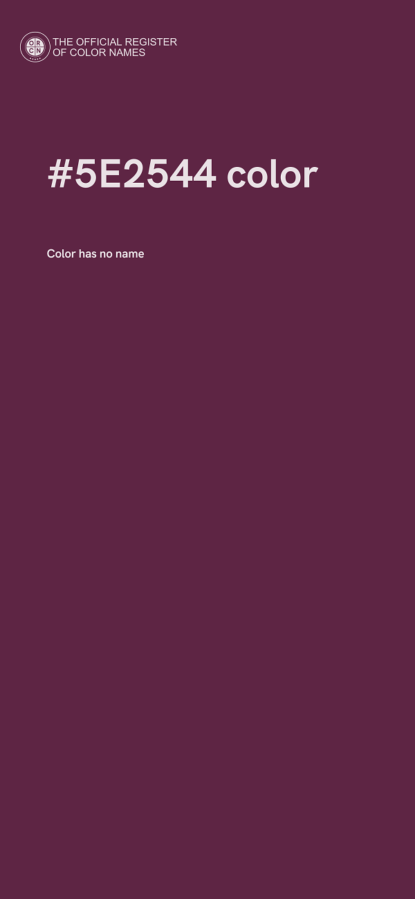 #5E2544 color image