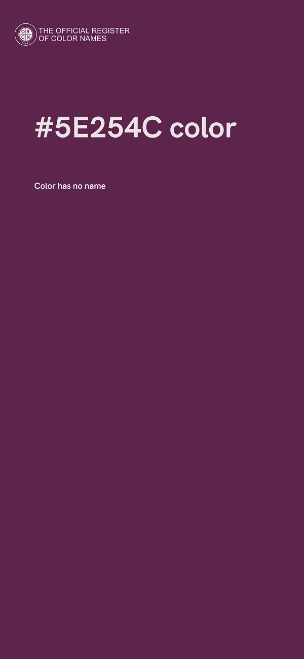 #5E254C color image