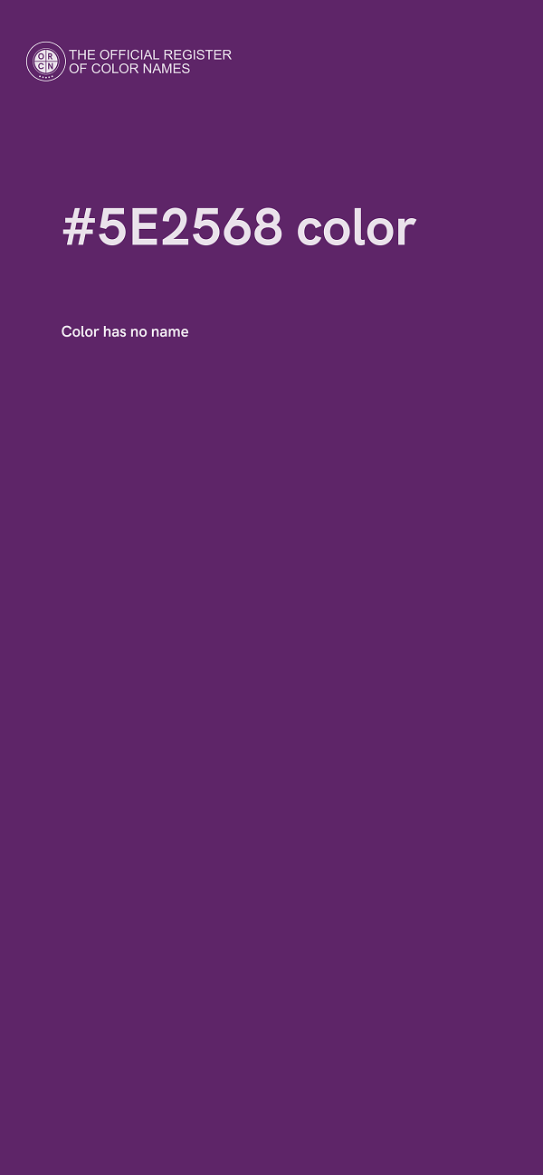#5E2568 color image