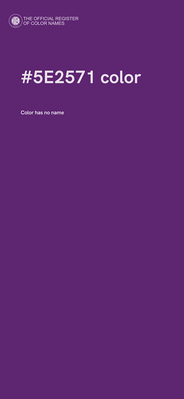 #5E2571 color image