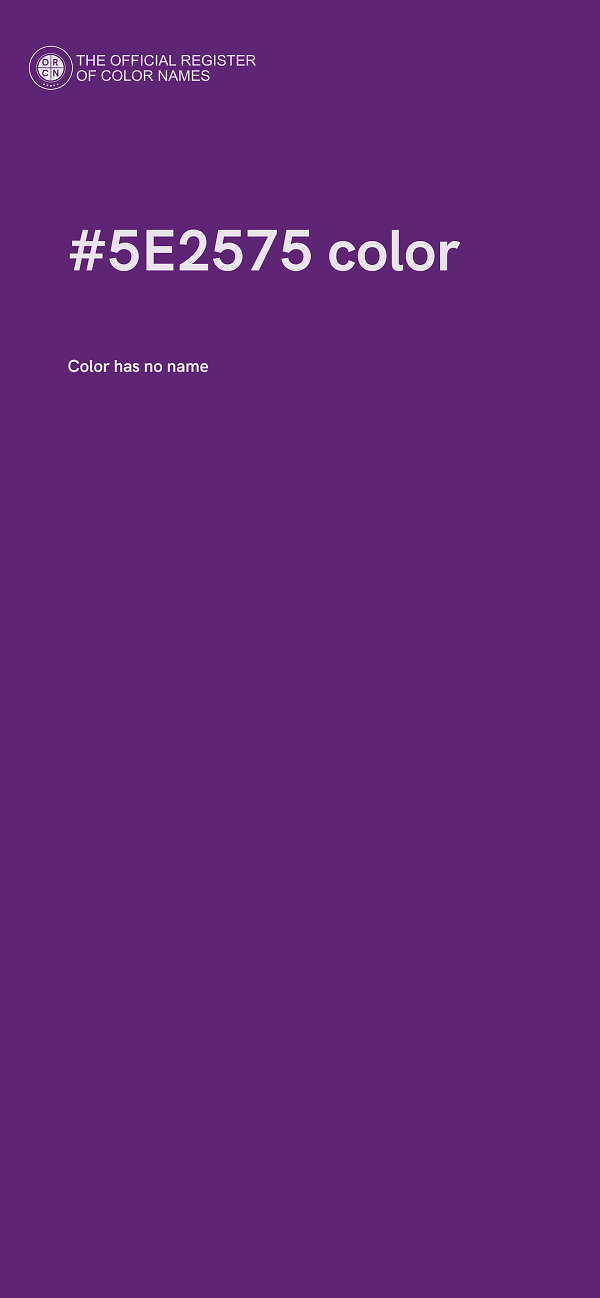 #5E2575 color image