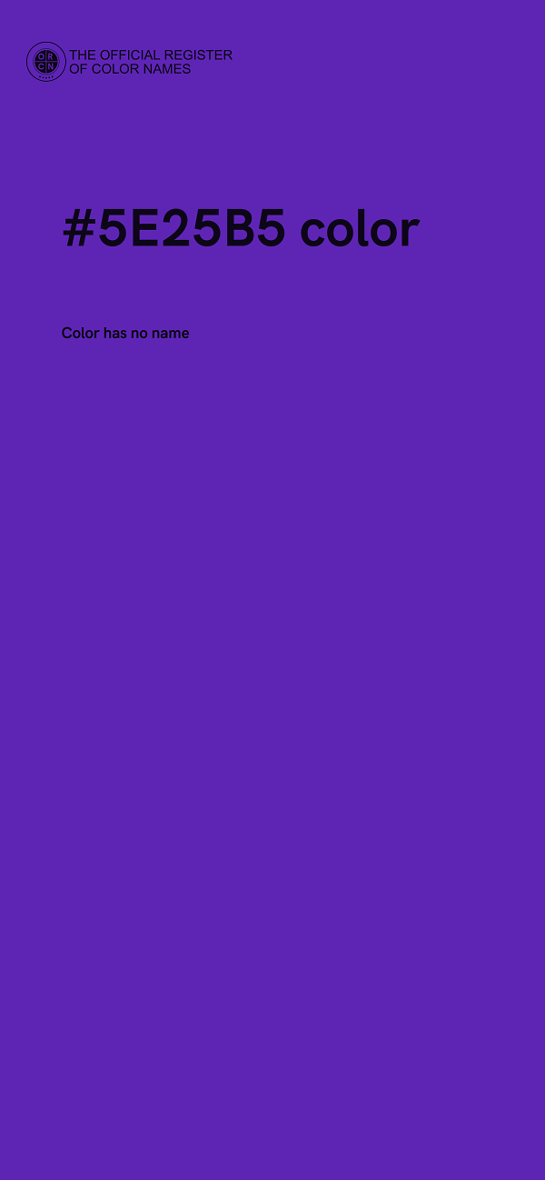 #5E25B5 color image