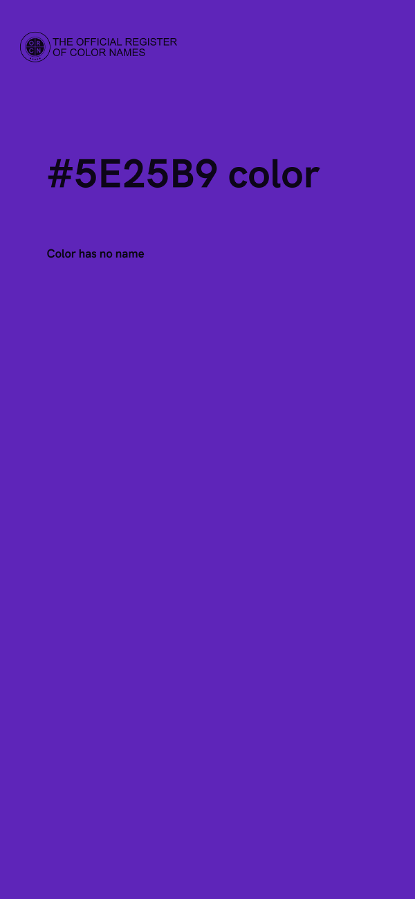 #5E25B9 color image