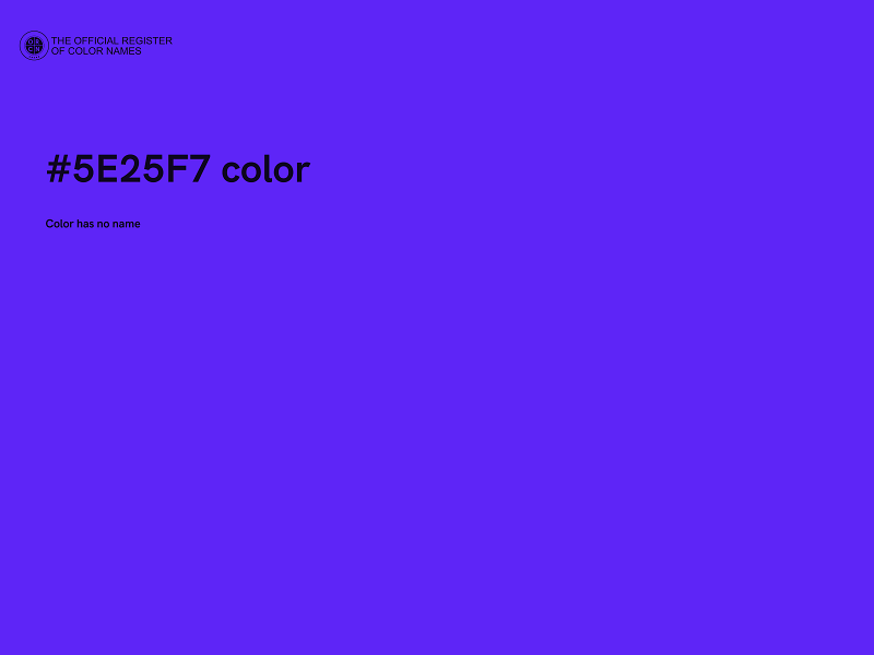 #5E25F7 color image
