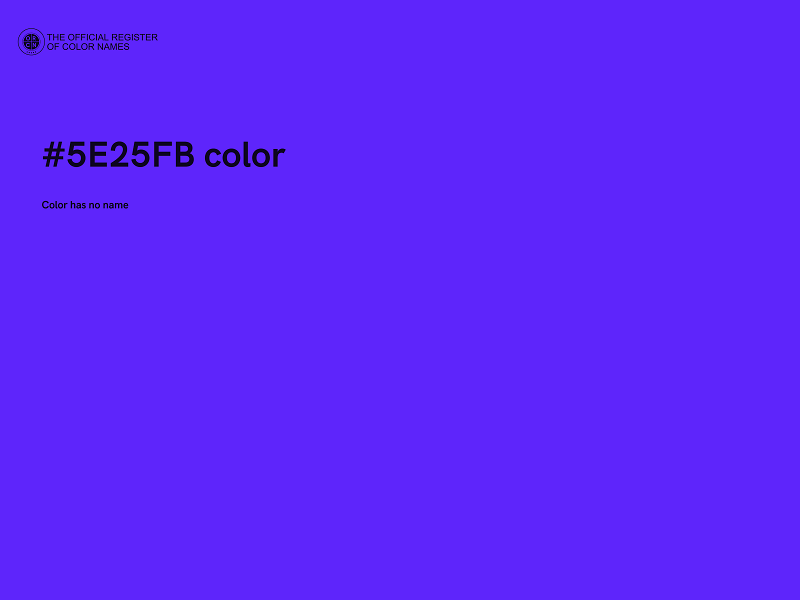 #5E25FB color image