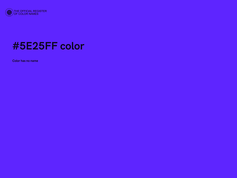 #5E25FF color image