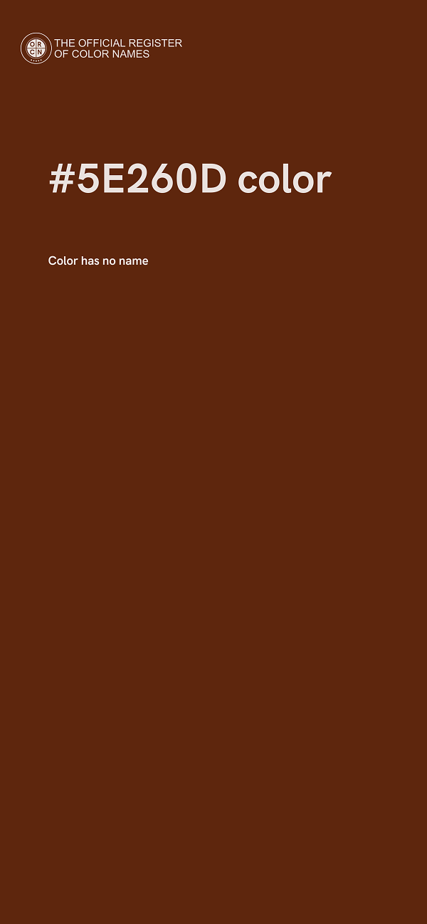 #5E260D color image