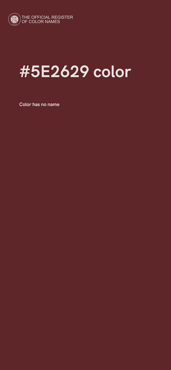 #5E2629 color image