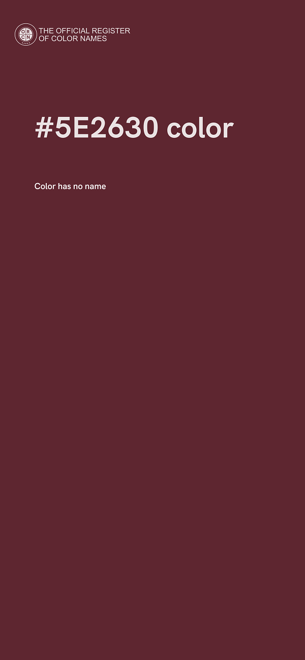 #5E2630 color image
