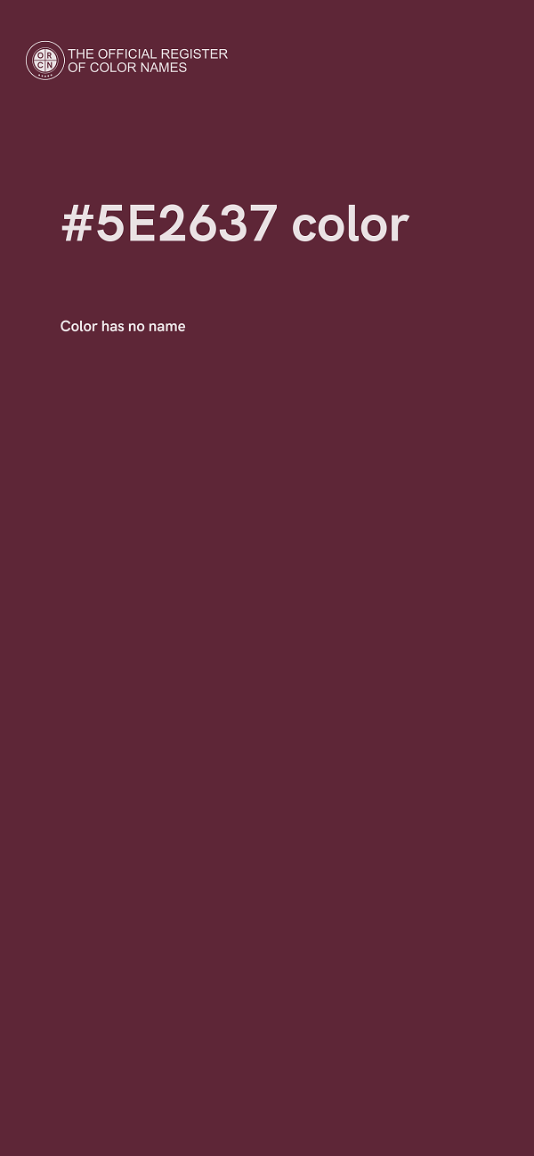 #5E2637 color image