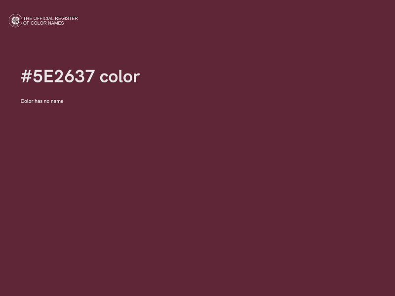 #5E2637 color image