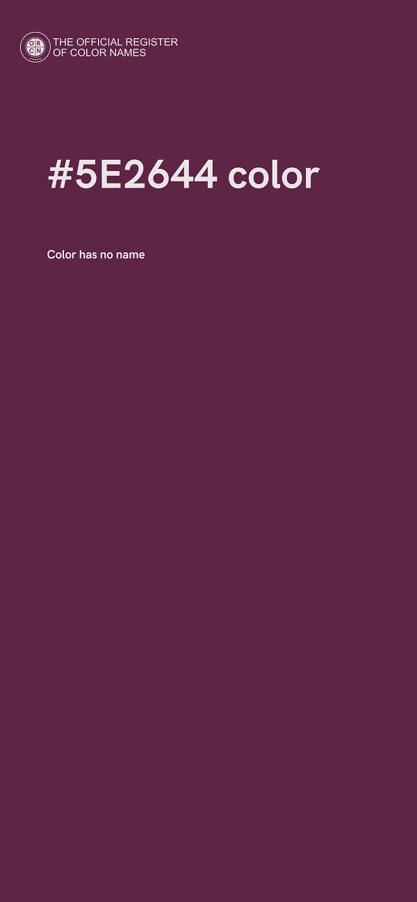 #5E2644 color image