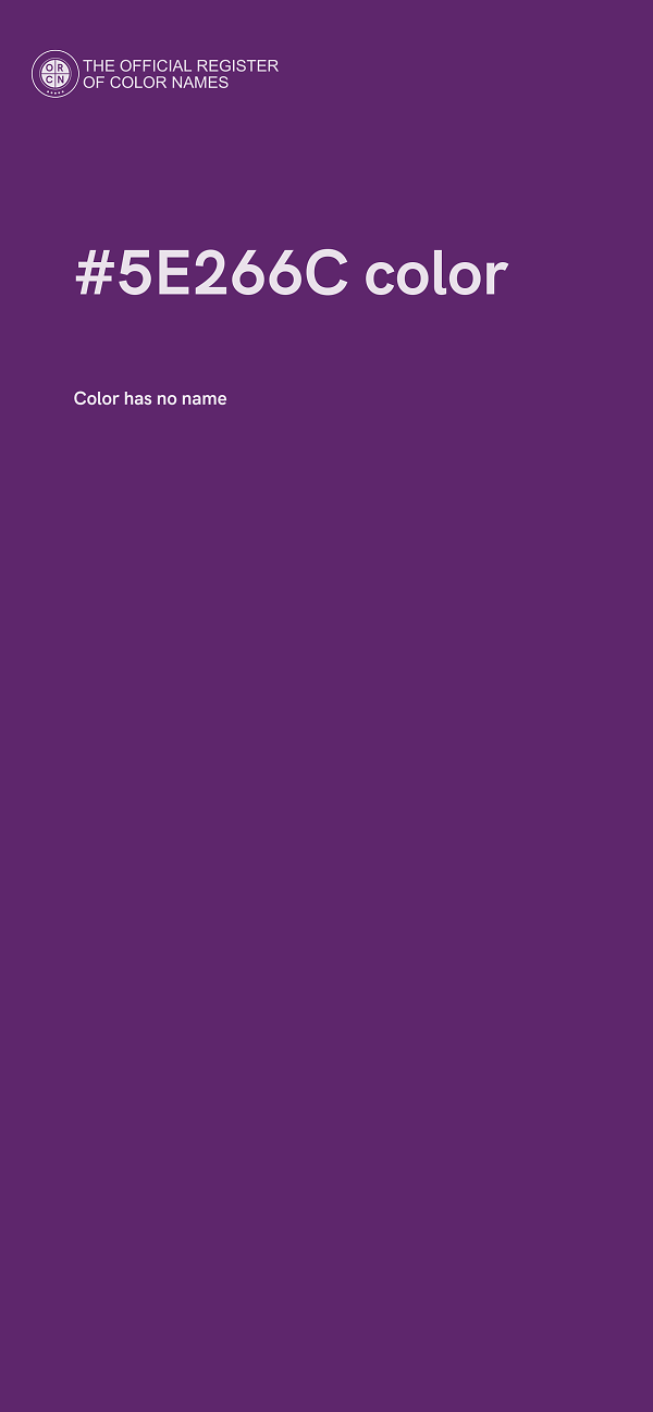 #5E266C color image