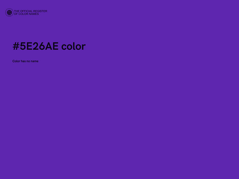 #5E26AE color image