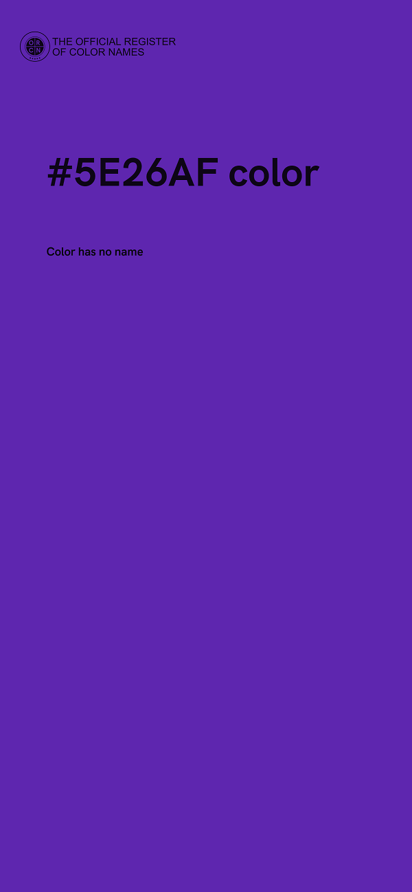#5E26AF color image