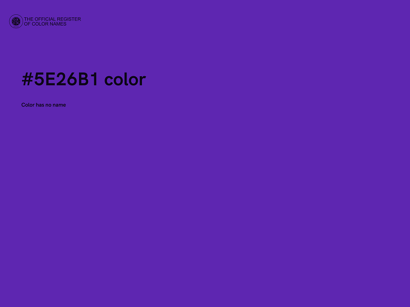 #5E26B1 color image