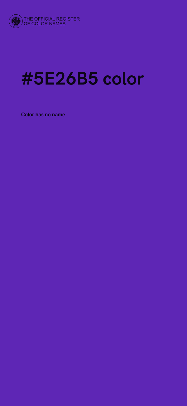 #5E26B5 color image