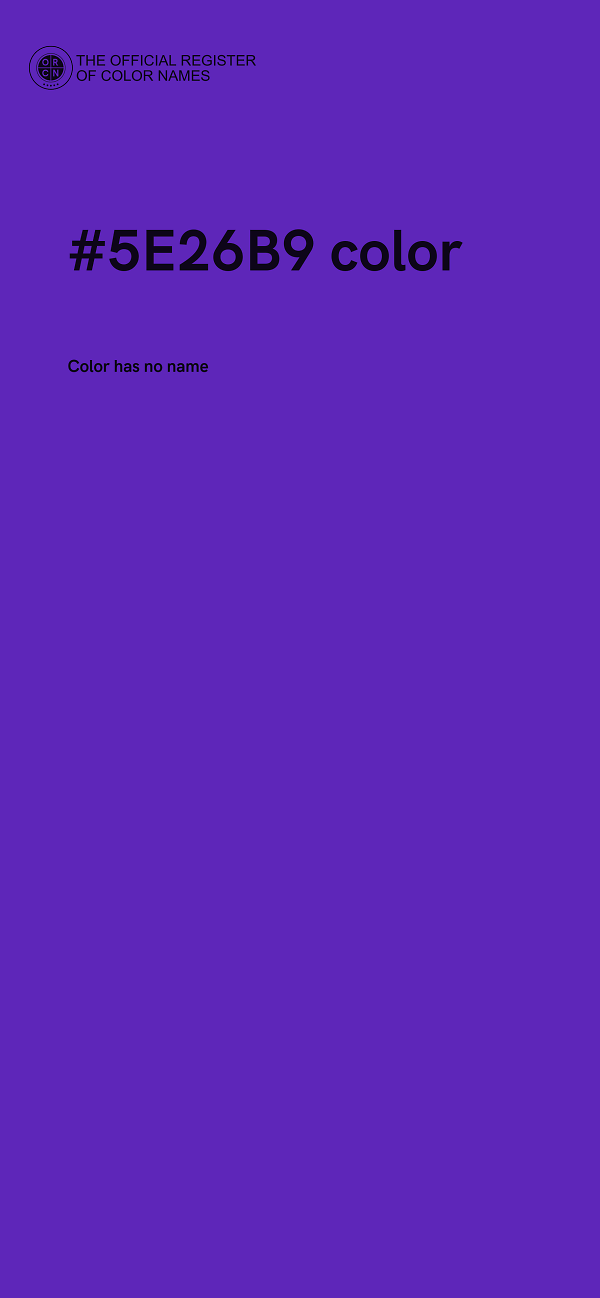 #5E26B9 color image