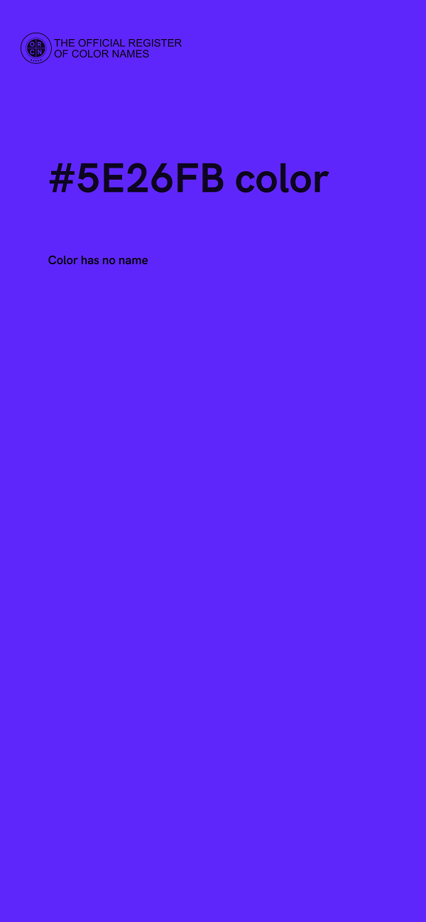 #5E26FB color image