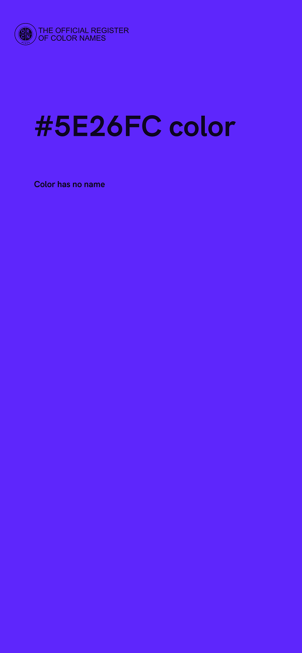 #5E26FC color image