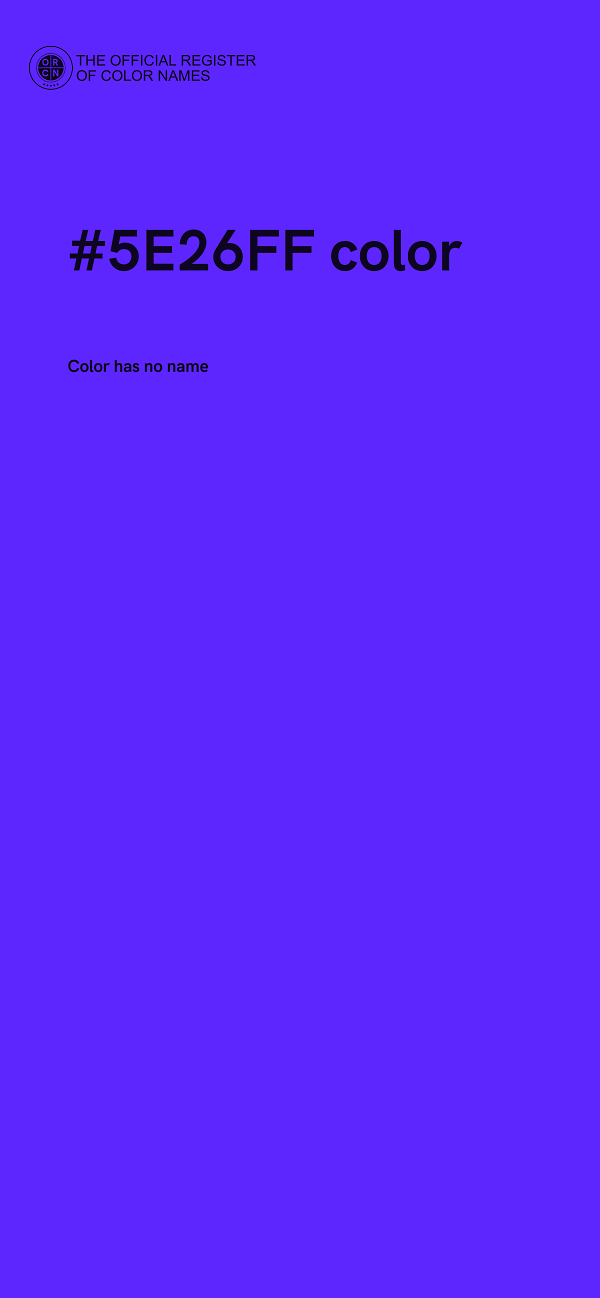 #5E26FF color image