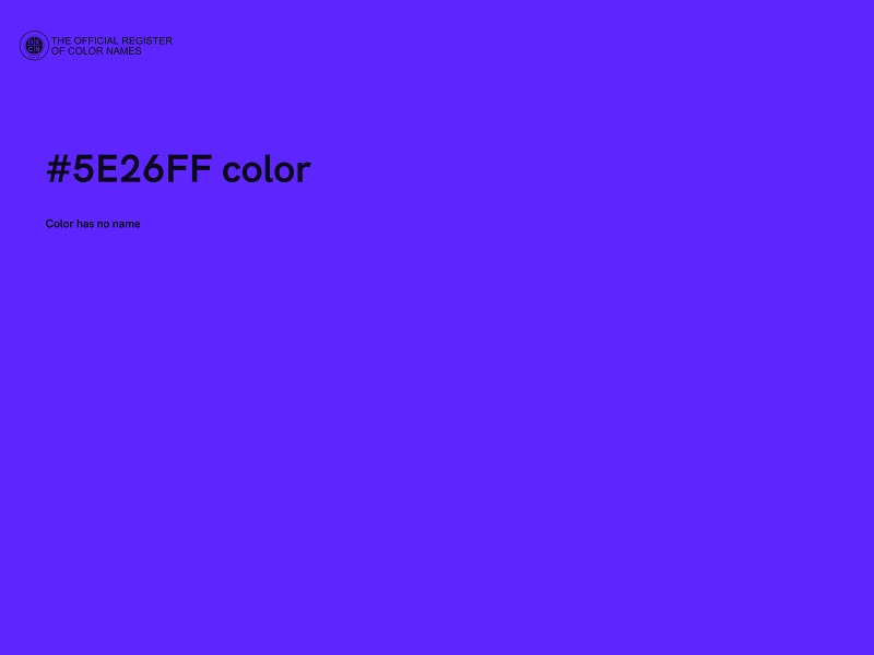#5E26FF color image