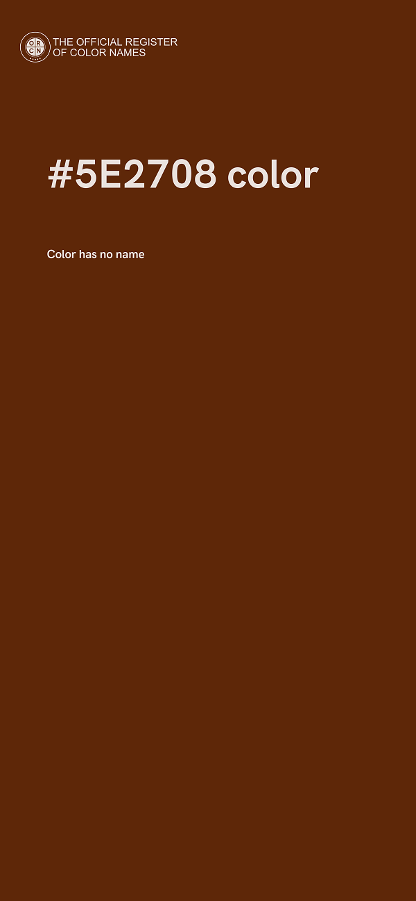 #5E2708 color image