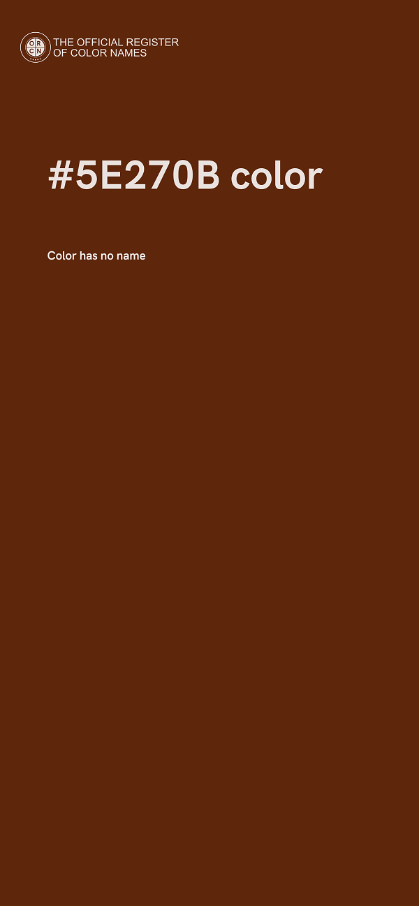 #5E270B color image