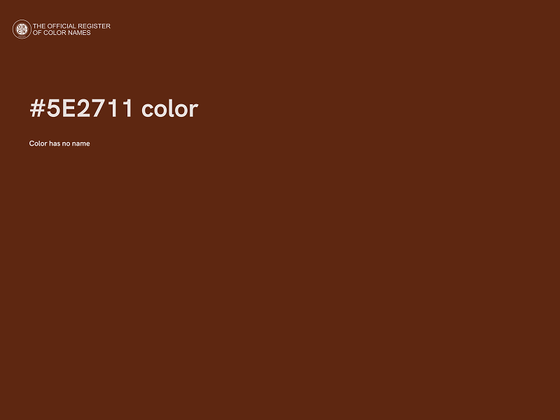 #5E2711 color image