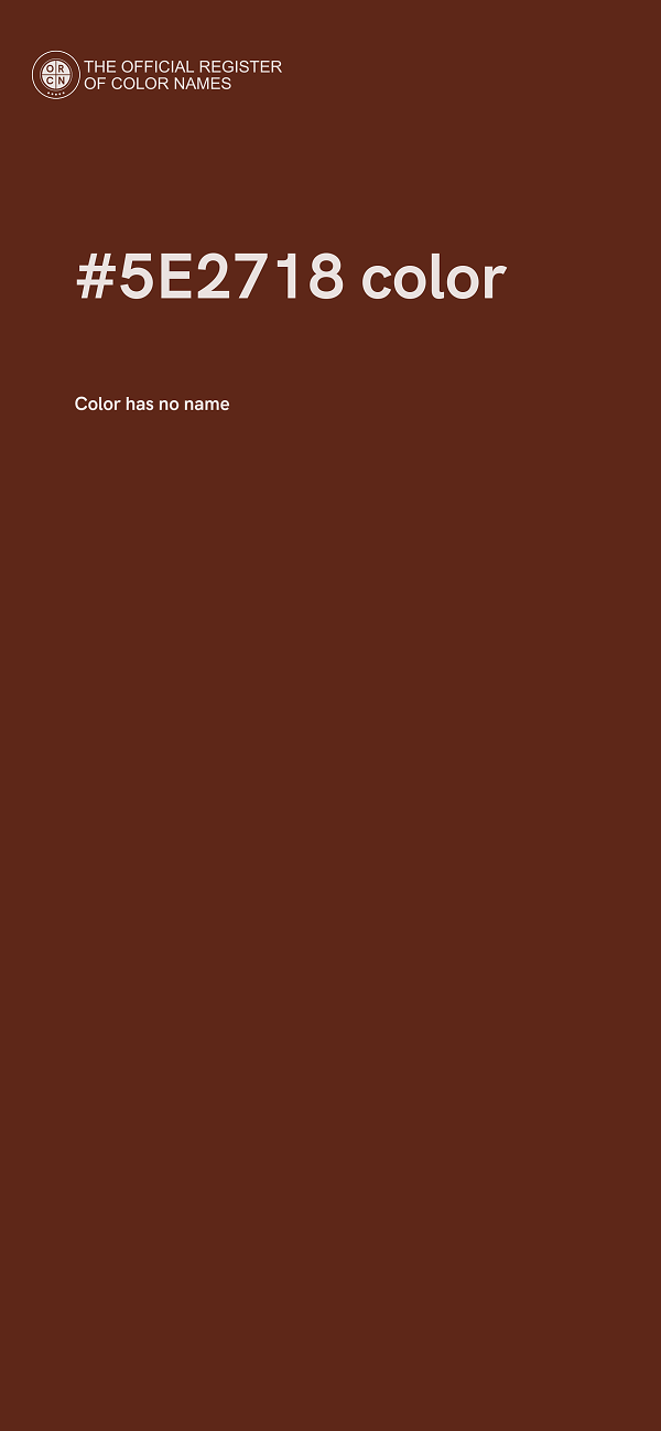#5E2718 color image