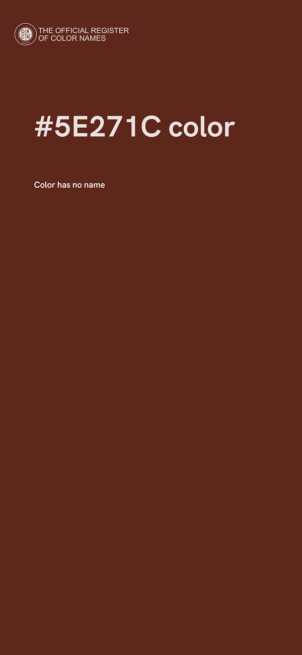 #5E271C color image