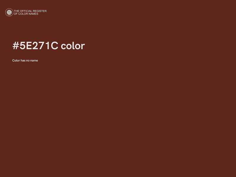 #5E271C color image
