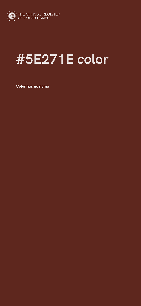 #5E271E color image