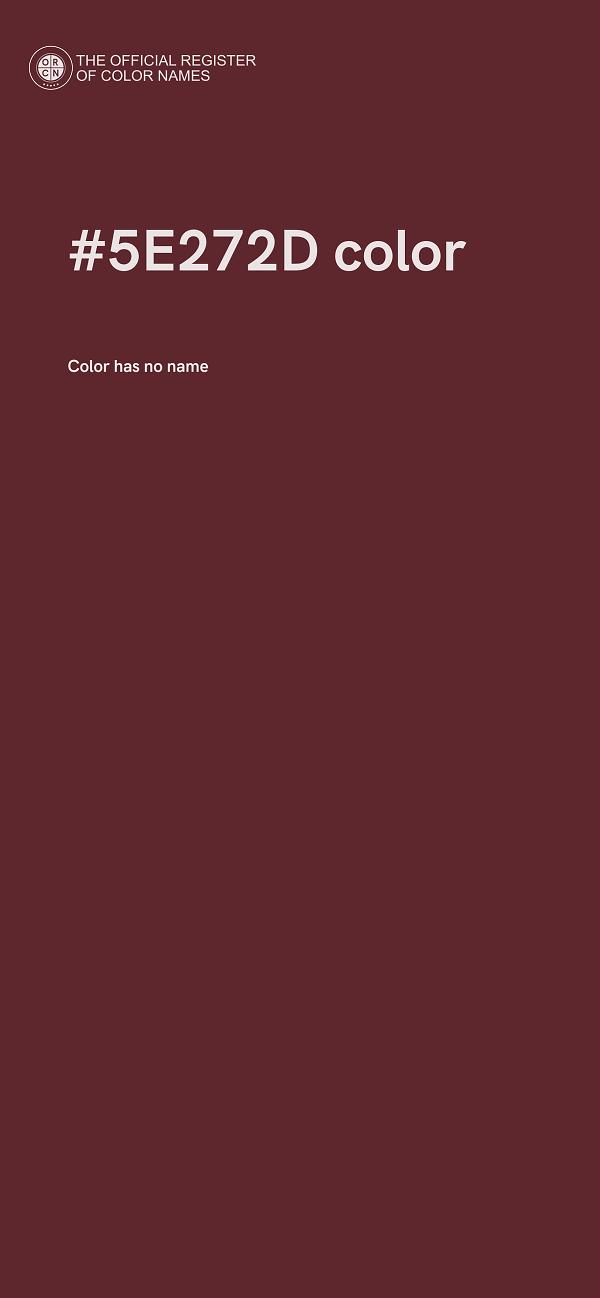 #5E272D color image