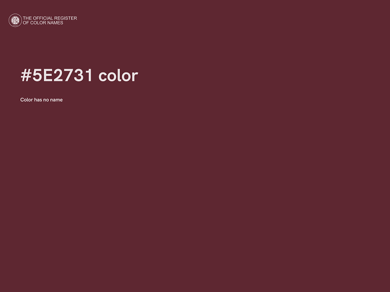 #5E2731 color image