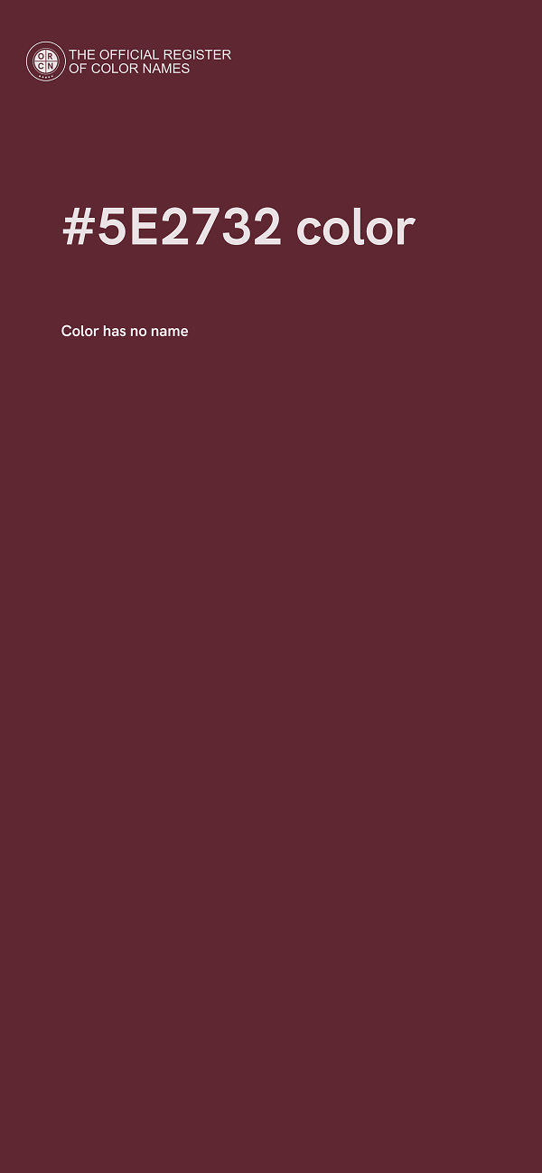 #5E2732 color image